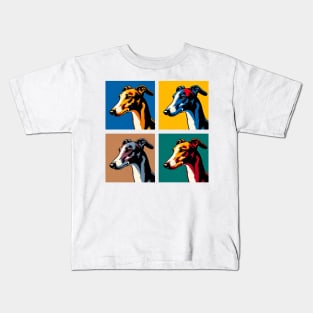 Greyhound Pop Art - Dog Lovers Kids T-Shirt